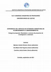 Research paper thumbnail of Experiencia del Servicio de Extensión Comunitaria de Acompañamiento a Emprendimientos