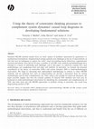 Using the theory of constraints thinking processes to complement system dynamics' causal loop diagrams in developing fundamental solutions Cover Page