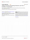 Research paper thumbnail of Author Correction: Reopening businesses and risk of COVID-19 transmission