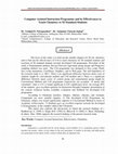 Research paper thumbnail of Development of Computer Assisted Instruction Programme and its Effectiveness to Teach Chemistry to XI Standard Students