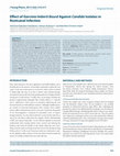 Research paper thumbnail of Effect of Garcinia Imberti Bourd Against Candida Isolates in Rootcanal Infection