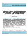 Assessment of farmers perception towards soil and water conservation in Obi Koji Peasant Association, Woliso District, South West Shewa Ethiopia Cover Page