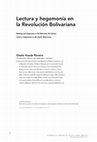 Research paper thumbnail of Lectura y hegemonía en la Revolución Bolivariana