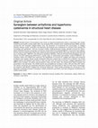 Research paper thumbnail of Synergism between arrhythmia and hyperhomo-cysteinemia in structural heart disease