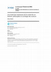 Research paper thumbnail of Une étude des institutions de la recherche en histoire, philosophie et sociologie des sciences