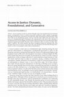 Research paper thumbnail of Access to Justice: Dynamic, Foundational, and Generative