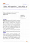 Comparison of the Effectiveness of Cognitive-Behavioral and Emotion- Focused Couple Therapies on Marital Intimacy of Couples Cover Page