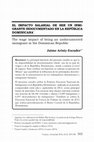 Research paper thumbnail of El Impacto Salarial De Ser Un Inmigrante Indocumentado en La República Dominicana