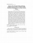 Research paper thumbnail of Impacts of the Alternate Wetting and Drying Irrigation System on Modern Varieties of Paddy Production in Bangladesh: A Case Study of Jessore District