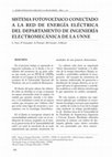 Sistema fotovoltaico conectado a la red de energía eléctrica del Departamento de Ingeniería Electromecánica de la UNNE Cover Page