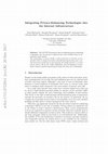 Research paper thumbnail of Integrating Privacy-Enhancing Technologies into the Internet Infrastructure