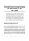 Research paper thumbnail of Intersectionality, relativity and multiple deprivation in Upper Saponba Area, Benin City, Nigeria