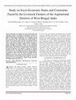 Study on Socio-Economic Status and Constraints Faced by the Livestock Farmers of the Aspirational Districts of West Bengal, India Cover Page