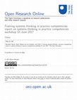 Research paper thumbnail of Framing systems thinking in practice competencies: report on systems thinking in practice competencies workshop 10 June 2017