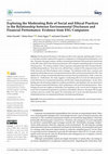 Research paper thumbnail of Exploring the Moderating Role of Social and Ethical Practices in the Relationship between Environmental Disclosure and Financial Performance: Evidence from ESG Companies