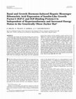 Research paper thumbnail of BASAL AND GROWTH HORMONE-INDUCED HEPATIC MESSENGER RIBONUCLEIC ACID EXPRESSION OF INSULIN-LIKE GROWTH FACTOR-I (IGF-I) AND IGF-BINDING PROTEIN-3 IS INDEPENDENT OF HYPERINSULINEMIA AND INCREASED ENERGY STATUS IN THE GENETICALLY OBESE ZUCKER RAT.