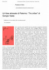 Research paper thumbnail of "Un'idea abissale di Palermo: Tre orfani di Giorgio Vasta"