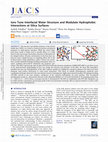 Research paper thumbnail of Ions Tune Interfacial Water Structure and Modulate Hydrophobic Interactions at Silica Surfaces