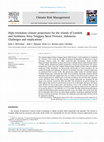 Research paper thumbnail of High-resolution climate projections for the islands of Lombok and Sumbawa, Nusa Tenggara Barat Province, Indonesia: Challenges and implications