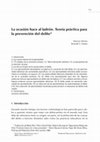 Research paper thumbnail of La ocasión hace al ladrón. Teoría práctica para la prevención del delito