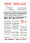 Research paper thumbnail of Prevención de la delincuencia en las zonas residenciales