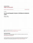 Research paper thumbnail of Host Use and Geographic Variation in Fall Webworms (Hyphantria cunea)