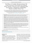 Research paper thumbnail of The Efficacy of Crotalidae Polyvalent Immune Fab (Ovine) Antivenom Versus Placebo Plus Optional Rescue Therapy on Recovery From Copperhead Snake Envenomation: A Randomized, Double-Blind, Placebo-Controlled, Clinical Trial