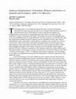 Research paper thumbnail of Anglican Enlightenment: Orientalism, Religion and Politics in England and Its Empire, 1648–1715 (Review)