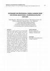 Research paper thumbnail of INTERNSHIP FOR PROFESIONAL CAREER: LEARNING FROM VOCATIONAL HIGH SCHOOL 1 KADEMANGAN BLITAR EAST JAVA