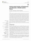 Antimicrobial Activity of Polyphenols and Alkaloids in Middle Eastern Plants Cover Page