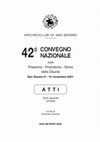 Alcune considerazioni sulla scultura pugliese in legno: il Cristo morto di Cerignola e lo scultore Gaetano Frisardi di Andria, in Atti del 42° Convegno Nazionale sulla Preistoria-Protostoria-Storia della Daunia (San Severo, 9-10 nov. 2021), t. II, San Severo 2022, pp. 45-58 [ISBN 978-88-96545-94-2] Cover Page