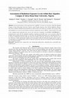 Research paper thumbnail of Assessment of Radiation Exposure Levels within Ikot Akpaden Campus of Akwa Ibom State University, Nigeria