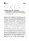 Research paper thumbnail of Spatial and Temporal Variability of the Impacts of Pinyon and Juniper Reduction on Hydrologic and Erosion Processes Across Climatic Gradients in the Western US: A Regional Synthesis