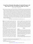 Research paper thumbnail of Long-Term Telemetric Recording of Arterial Pressure and Heart Rate in Mice Fed Basal and High NaCl Diets