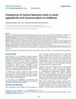 Comparison of routine laboratory tests in acute appendicitis and intussusception in childhood Cover Page