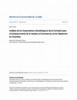 Research paper thumbnail of Análisis de los lineamientos metodológicos de la Comisión para el Esclarecimiento de la Verdad, la Convivencia y la No Repetición en Colombia