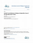 Research paper thumbnail of Interfaith Tourist Behaviour at Religious Heritage Sites: House of the Virgin Mary Case in Turkey