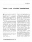 Growth Factors: The Promise and the Problems Cover Page