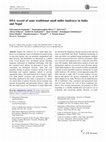 Research paper thumbnail of DNA record of some traditional small millet landraces in India and Nepal