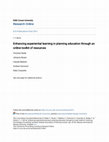 Research paper thumbnail of Enhancing experiential learning in planning education through an online toolkit of resources