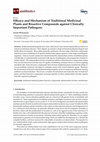 Efficacy and Mechanism of Traditional Medicinal Plants and Bioactive Compounds against Clinically Important Pathogens Cover Page