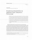 Research paper thumbnail of Mikic H. (2021) Kreativno preduzetnistvo na lokalnom nivou: iskustva iz Pomoravlja