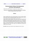 Research paper thumbnail of Situating Academic Writing In the Undergraduate Curriculum: Some Reflections