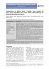 Research paper thumbnail of Comparison of whole body 131Iodine scan results in four, seven and nine days after radio-iodine therapy of differentiated thyroid cancer