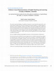 Research paper thumbnail of Children's Social Representations of English Teaching and Learning: A Study in Medellín, Colombia