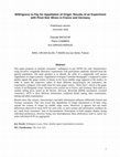 Research paper thumbnail of Willingness to Pay for Appellation of Origin: Results of an Experiment with Pinot Noir Wines in France and Germany