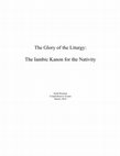 Research paper thumbnail of The Iambic Kanon for the Nativity