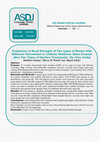 Evaluation of Bond Strength of Two types of Resins with Different Viscositiest to Lithium Disilicate Glass Ceramic after Two Types of Surface Treatments. (In vitro study) Cover Page