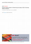 Research paper thumbnail of Decision Support System for Determining the Quality of Salt in Sumenep Madura-Indonesia