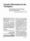 Genetic information in the workplace Cover Page